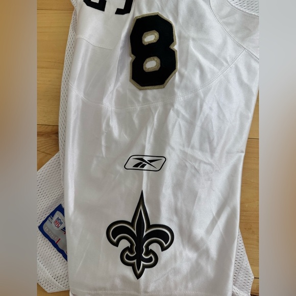 New Orleans Saints Archie Manning #8 Mesh Screenprint Reebok Football Jersey L - Picture 6 of 9